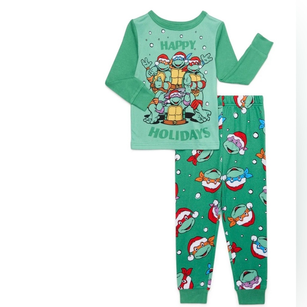 Teenage Mutant Ninja Turtles Boys Long-Sleeve Top & Pants Pajama Set Size 4